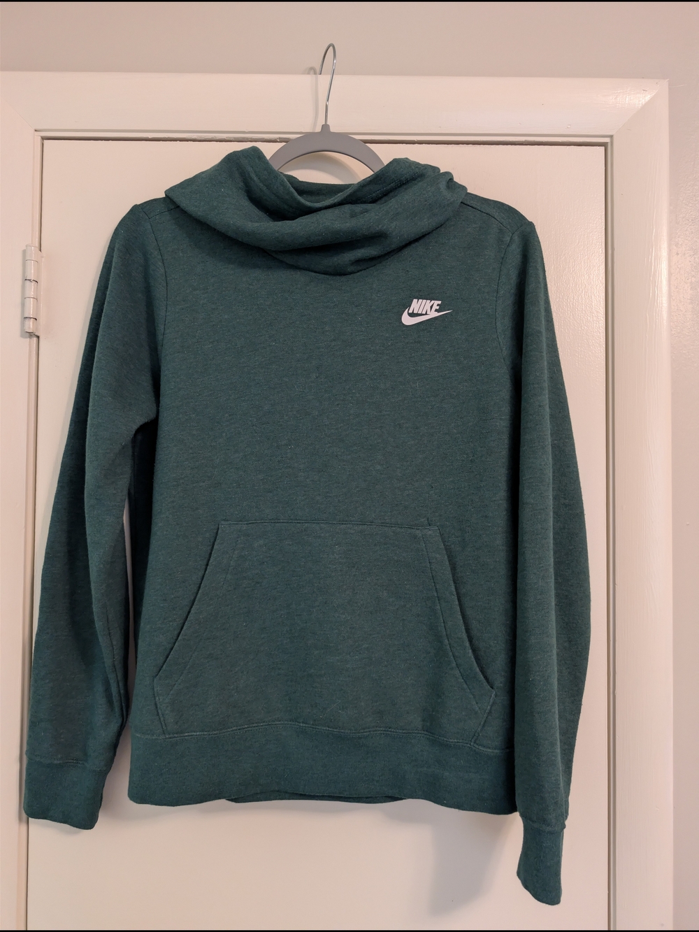 Nike Sportswear Women's Mock Neck Hoodie - Deep Teal - Size Small